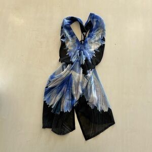 Just Cavalli Silk Floral Halter Top